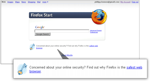 ’Concerned about your online security? Find out why Firefox is the safest web browser.’