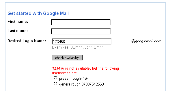 gmail sign up login. Gmail#39;s sign-up form is very
