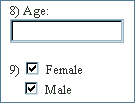 [ ] Male, [ ] Female, or [x] Male and [x] Female?