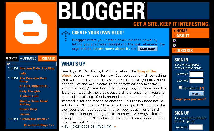 Keep interested. About Blogger. Misnomer. Blog of Diara.