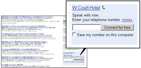 [W Court Hotel - Speak with now. Enter your telephone number. Connect for free]
