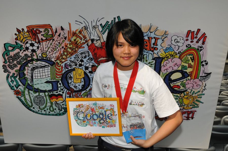 Who won the doodle for Google 2008?