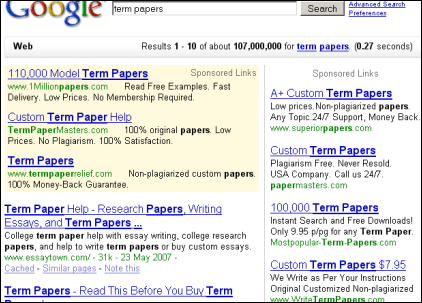 Buy term papers online review