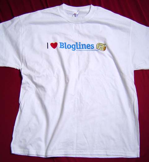 I Love Bloglines T-Shirt
