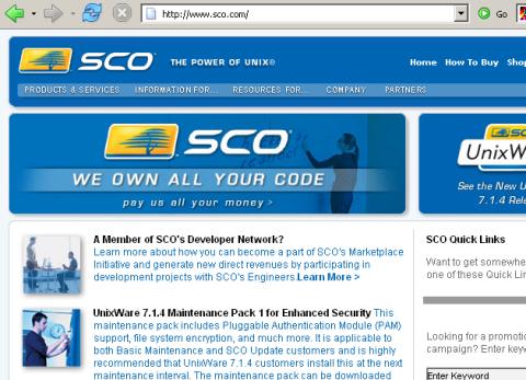 [SCO Group Homepage]