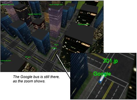 [The Google bus is still there!]